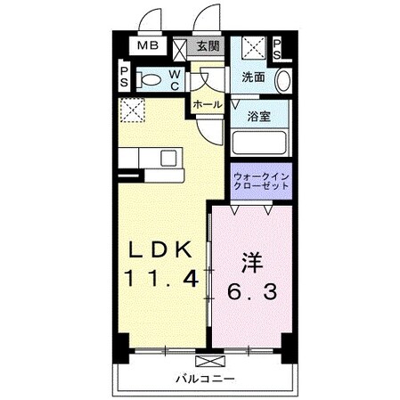 仁川駅 徒歩56分 3階の物件間取画像